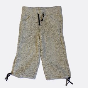 Vintage Cream Fuzzy Teddy Sweatpants 🧶